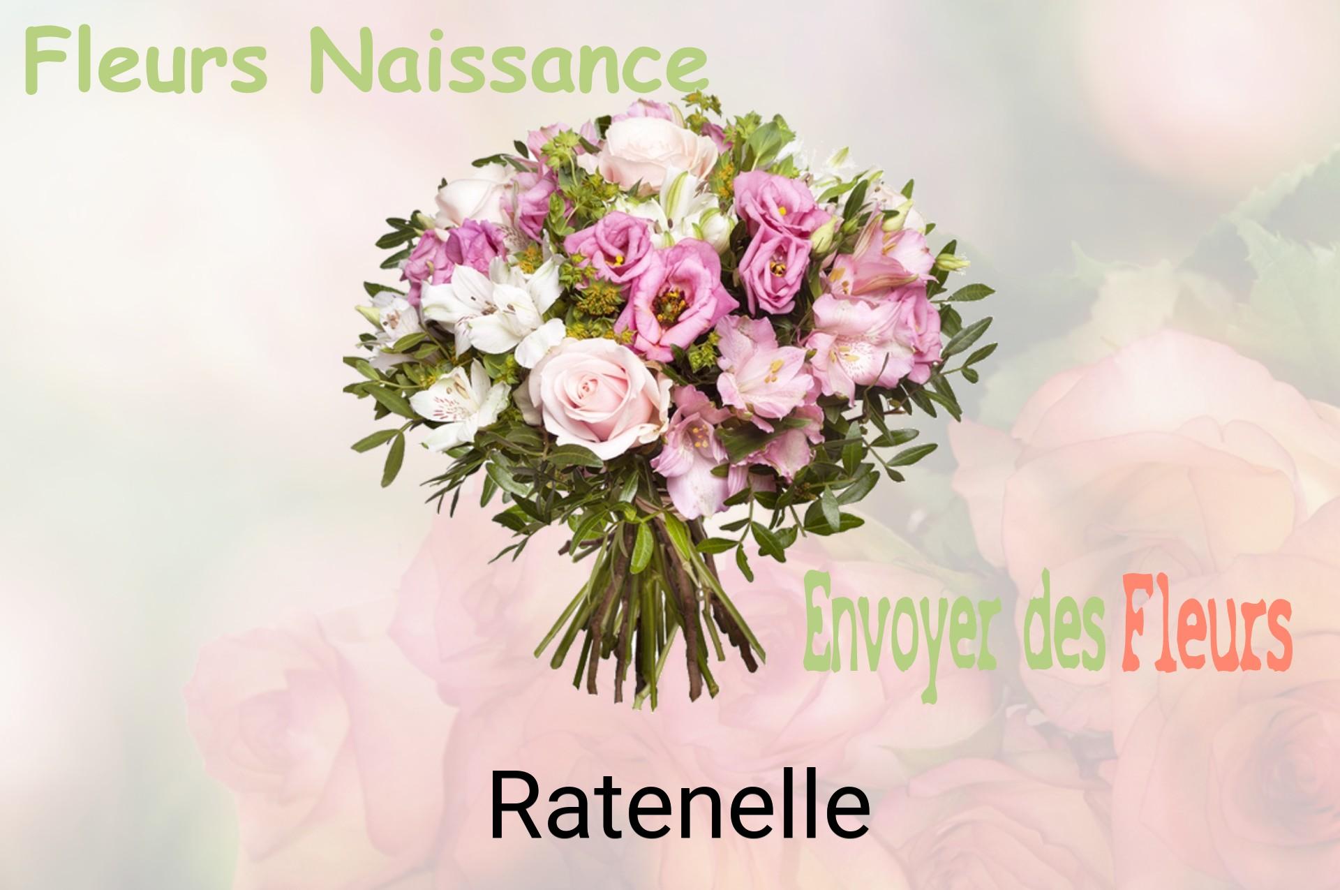Bouquet de fleurs de naissance livré à Ratenelle